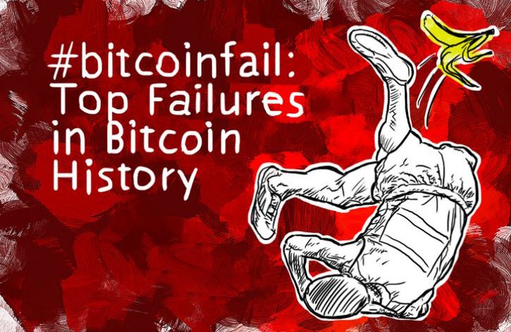 Las mayores fallas de altcoin y bitcoin de todos los tiempos